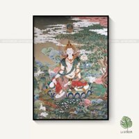 Quán Tự Tại Bồ Tát (Quán Thế Âm Bồ Tát) - Tranh Canvas Chất Lượng Cao 40x60cm