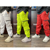 Quần túi 4 hộp khóa ( 6 màu size nam nữ : S - 3XL ) tương ứng 30kg đến 100kg
