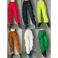 Quần túi hộp kaki nữ chất kaki dày dặn lưng cao, quần túi hộp nữ cạp cao cực tôn dáng đủ size