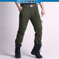 Quần Túi Hộp Nam Lính Mỹ US ARMY U768 Cao Cấp, Chất Liệu Vải Kaki,Bền Màu, Ống Rộng Phong Cách, Thiết kế Túi Hộp- HÀNG CHÍNH HÃNG - 31 - XANH RÊU