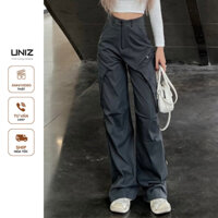 Quần túi hộp nam nữ ống suông UNIZ Quantuihopkhoacheo1125/P6K1