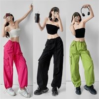 Quần túi hộp nữ dây rút phong cách thể thao mặc đi chơi - nhảy dance - tập Aerobic cá tính - CRP01