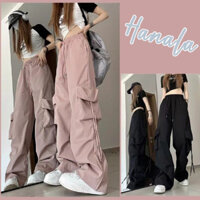 Quần túi hộp nữ Quần ống rộng nữ Quần y2k hot trend Phong Cách hip hop Đường Phố retro Mỹ Cho Nữ
