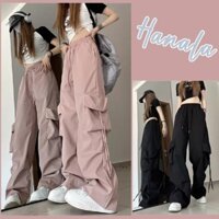 Quần túi hộp nữ Quần ống rộng nữ Quần y2k hot trend Phong Cách hip hop Đường Phố retro Mỹ Cho Nữ