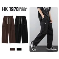 Quần Túi Hộp Ống Rộng Dáng Suông Vải Kaki Dày Quần Túi Hộp Phong Cách Hiphop Nam Nữ Q002