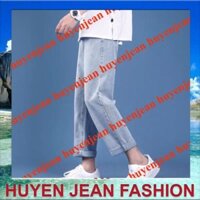 Quần vải bò jean baggy nam nữ jeans ống suông rộng Unisex hàng Quảng Châu sành điệu style năm 2021