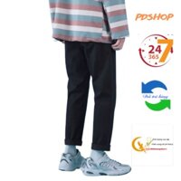 Quần vải jean bò baggy nam nữ quần jean bò baggy đen dáng unisex PDShop - Hàng nhập khẩu
