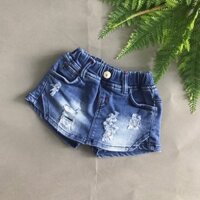 Quần váy jean bé gái