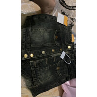 Quần váy jeans nữ dáng ngắn đính cúc kèm đai  #300 siêu hot - quần co giản tốt, lên form chuẩn.(ẢNH SHOP TỰ CHỤP )