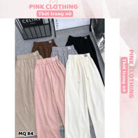 Quần Xuông Len Tăm Lông Thỏ Miu Miu Thêu Chữ Chát Lông Mềm Mịn Hàng QC Cao Cấp