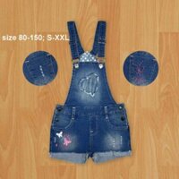 Quần yếm bò bé gái