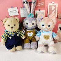 Quần yếm búp bê RISEDOT Linabelle, Phụ kiện búp bê vải Kawaii, Quần áo búp bê Cotton nhiều màu thời trang cho gấu bông 30cm
