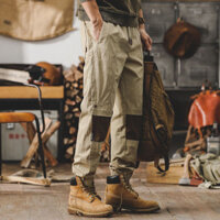 Quần yếm cao cấp nam mùa xuân dáng rộng thẳng quần nam thiết kế màu sắc phù hợp với quần Harem nam / hạt 253,12