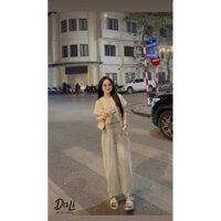 Quần Yếm Jean Baggy Xanh Nhạt [Sẵn Ship]