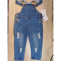 Quần yếm jean mềm dài bé gái bé trai