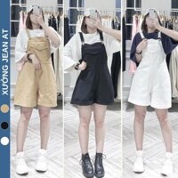 Quần Yếm Jean Nữ Phối Túi Lớn Trước Ngực 2 Dây Cao Cấp 93 115