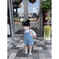 Quần yếm jeans bé trai gái siêu xinh