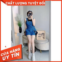 Quần yếm jeans ngắn nữ cao cấp