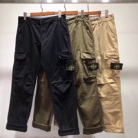 Quần yếm nhiều túi cơ bản Stone island Quần yếm la bàn cổ điển Quần dài