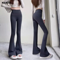 Quần yoga bó sát eo cao Mandu Flared