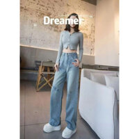 {Qu.ảng ch.âu} Quần jean nữ ống đứng MỚI LẠ 💟TRẺ TRUNG💟 quần bò ống đứng nữ MỀM