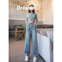 {Qu.ảng ch.âu} Quần jean nữ ống đứng MỚI LẠ 💟TRẺ TRUNG💟 quần bò ống đứng nữ MỀM