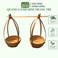 Quang Gánh Mini Trang Trí Decor Dễ Thương Chụp Ảnh – Quang Gánh Tre Mini Hun Khói – Decor văn phòng