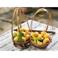 Quang gánh tre nâu hun khói trang trí decor