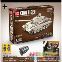 QuanGuan 100066 Quan Guan 100066 non Lego XE TĂNG HẠNG NẶNG "TIGER KING" bộ đồ chơi xếp lắp ráp ghép mô hình World War Ii KING TIGER Chiến Tranh Thế Giới Thứ 2 978 khối