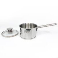 Quánh bột cháo 3 đáy inox 430 Fivestar Standard nắp kính dùng bếp từ (12cm/14cm)