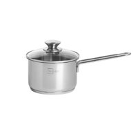 Quánh chống dính nấu cháo bột 3 đáy từ inox 430 Fivestar Standard nắp kính (12cm/14cm/16cm)