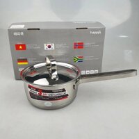 Quánh inox 3 đáy 16cm happycook milan plus q16-mlp