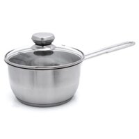 Quánh Inox 3 đáy nắp kính cao cấp Fivestar 16cm