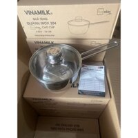 Quánh inox 304 - 3 đáy vung kính 18cm Fivestar vinamik