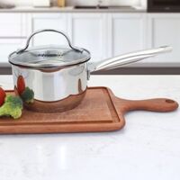 Quánh Inox 304 Chống Dính 5 Đáy Kalpen Lermat L14 Size 14cm