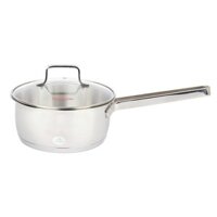 Quánh inox cao cấp 3 đáy nắp kiếng Happy Cook Milan X 16cm Q16-MLGX