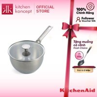 Quánh inox Kitchenaid có nắp kính - 18cm (2L) nồi nấu cháo, bột, mì