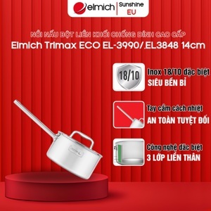 Quánh inox liền khối Elmich Trimax ECO EL 3990 size 16cm