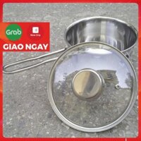 Quánh nấu cháo bột inox 430 Fivestar nắp kính 3 đáy bếp từ ( 12cm / 14cm / 16cm)