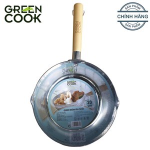 Quánh nồi nhôm vân tuyết 18 cm Green Cook GCS04-18