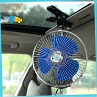 Quạt 12v, 24v kẹp trên ô tô, xe hơi, xe tải có lồng sắt