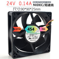 Quạt Ba Dây 9025 Nidec U92T24MUA7-53J25 24V 0.14a Quạt Làm Mát