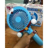 Quạt bạc cầm tay GẤP gọi Doremon-Kitty