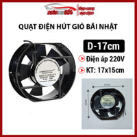 Quạt bãi ô tô nhật điện áp 12VDC/24VDC/220VAC đường kính 17cm quạt điện