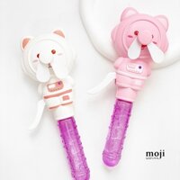 Quạt bấm tay thổi bong bóng Cute animal astronaut