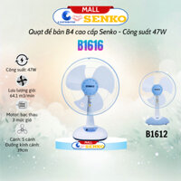 Quạt Bàn B4 Senko B1616/B1612 - Màu ngẫu nhiên - Hàng chính hãng