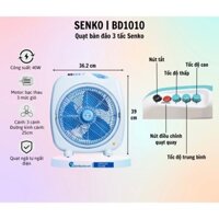 Quạt bàn đảo SENKO BD1010. Tự ngắt khi đổ