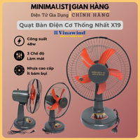 Quạt Bàn Điện Cơ Thống Nhất X19-300 5 Cánh, Công Suất 48W, Tích Hợp 3 Chế Độ Gió, Động Cơ Bền Bỉ, Nhựa Cao Cấp