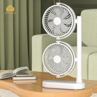 Quạt bàn hai đầu Quạt 3 tốc độ Quạt bàn im lặng Di động