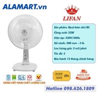 Quạt bàn LIFAN B-109 động cơ dây đồng 22w sải cánh 20cm hoạt động êm ái